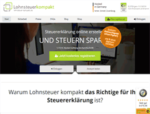 Tablet Screenshot of lohnsteuer-kompakt.de